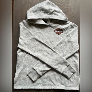 HARLEY DAVIDSON Genuine Grey & Black Hoodie Size M